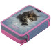 Пенал 2 отделения, 200*140*45 Berlingo "Meow friend 2", полиэстер