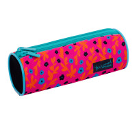 Пенал-тубус 2 отделения, 210*70 Berlingo "Pink pattern", полиэстер, PM09031