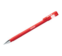 Ручка гелевая Berlingo "Velvet" красная, 0,5мм, прорезиненный корпус, CGp_50127