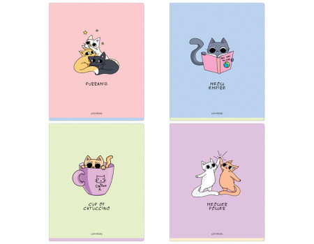Тетрадь 48л., А5, клетка ArtSpace "Рисунки. Joky Cats", эконом