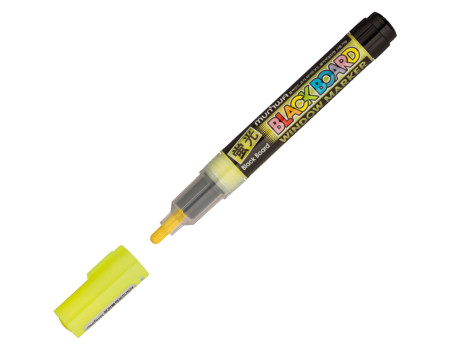 Маркер меловой MunHwa "Black Board Marker" жёлтый, 3мм, водная основа