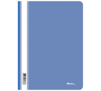 Папка-скоросшиватель пластик. Berlingo, А4, 180мкм, синяя с прозр. верхом, ASp_04102