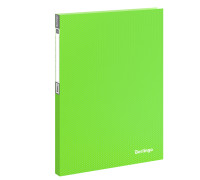 Папка с 20 вкладышами Berlingo "Neon", 14мм, 700мкм, неоновая зелёная, AVp_20802