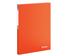 Папка с 40 вкладышами Berlingo "Neon", 21мм, 700мкм, неоновая оранжевая, AVp_40804