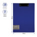 Папка-планшет с зажимом Berlingo "Steel&Style" А4, пластик (полифом), синяя