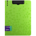 Папка-планшет с зажимом Berlingo "Neon" А4, пластик (полифом), 1800мкм, зелёный неон