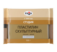 Пластилин скульптурный Гамма "Студия", телесный, мягкий, 500г, 2.80.Е050.002