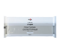Пластилин скульптурный Гамма "Студия", белый, мягкий, 1кг, 2.80.Е100.004.1