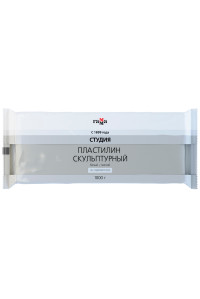 Пластилин скульптурный Гамма "Студия", белый, мягкий, 1кг, 2.80.Е100.004.1