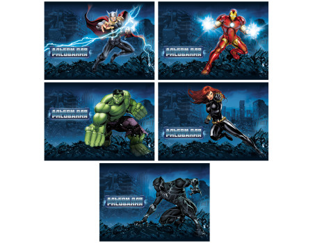 Альбом для рисования 20л., А4, на скрепке Hatber "Marvel. Мстители"