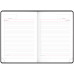 Ежедневник недатир. А5, 136л., кожзам, OfficeSpace "Denim", красный, чёрный срез