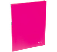 Папка c пружинным скоросшивателем Berlingo "Neon", 17мм, 700мкм, неоновая розовая, AHp_00813