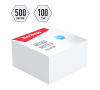 Блок для записи Berlingo "Premium" 9*9*4,5см, белый, 100% белизна, ZP8601