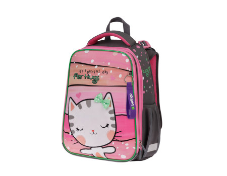 Ранец Berlingo Expert "Cat Hugs" 37*28*16см, 2 отделения, 2 кармана, анатомическая спинка
