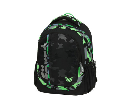 Рюкзак Först F-Trend "Neon military" 40*29*18см, 2 отделения, 3 кармана, эргономичная спинка