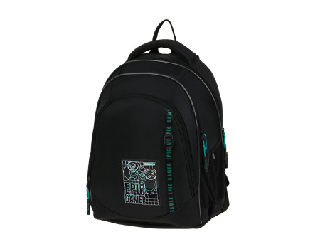 Рюкзак Först F-JUNIOR "Epic gamer" 38*29*18см, 3 отделения, 2 кармана, эргономичная спинка