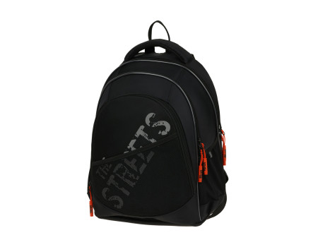 Рюкзак Först F-JUNIOR "Streets" 38*29*18см, 3 отделения, 2 кармана, эргономичная спинка