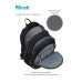 Рюкзак Först F-JUNIOR "Streets" 38*29*18см, 3 отделения, 2 кармана, эргономичная спинка